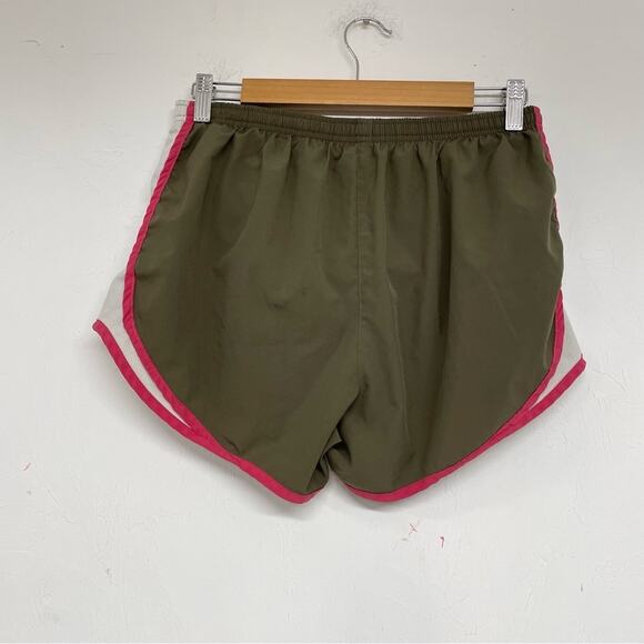 Nike Green & Pink Womens Running Athletic Shorts Womens M - Picture 7 of 9